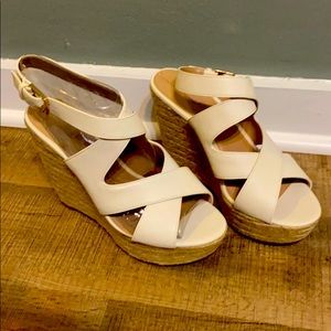 Cream colored wedges